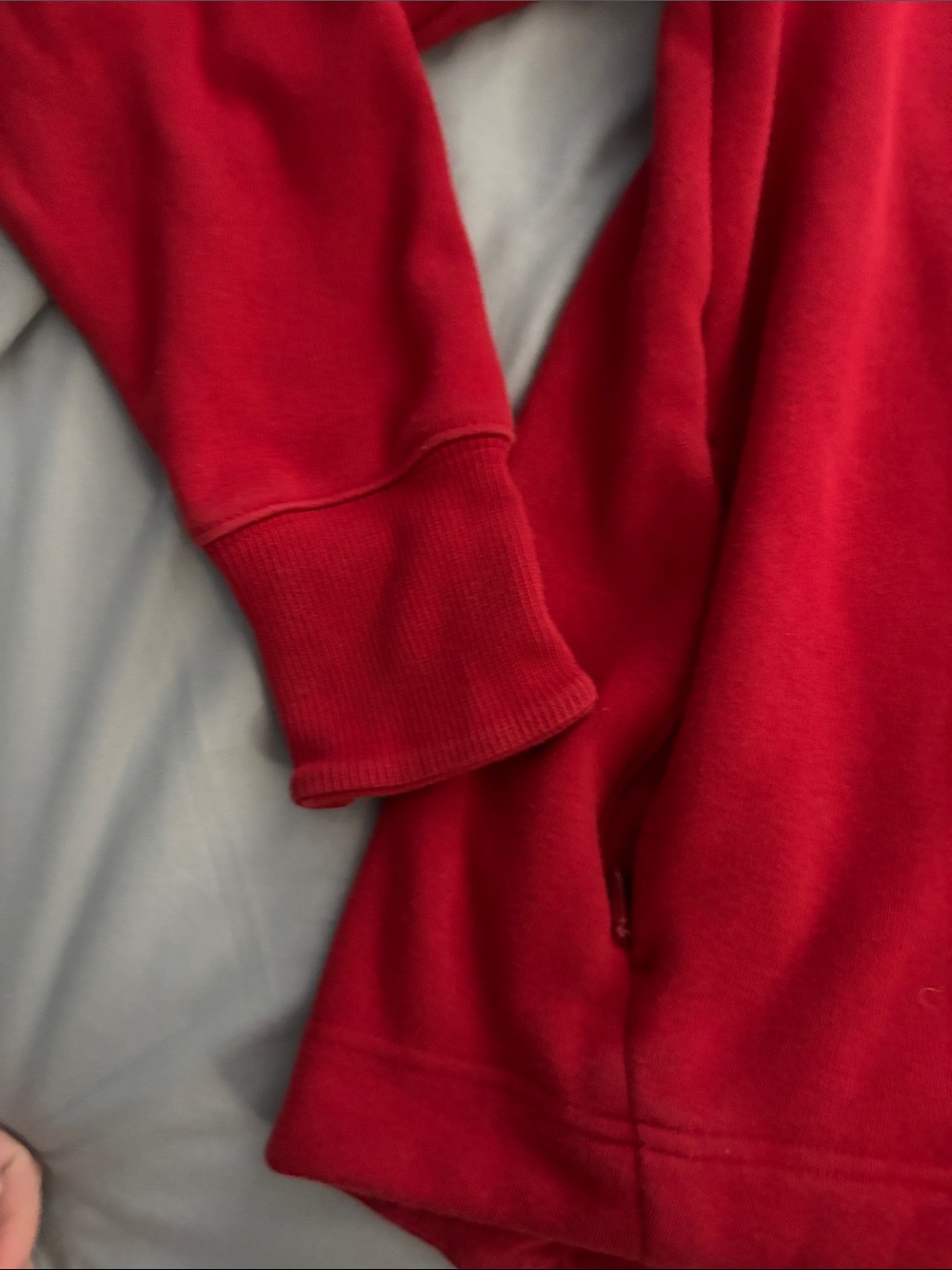 Women's Red Funnel Neck Sweater - Picture 2 of 9